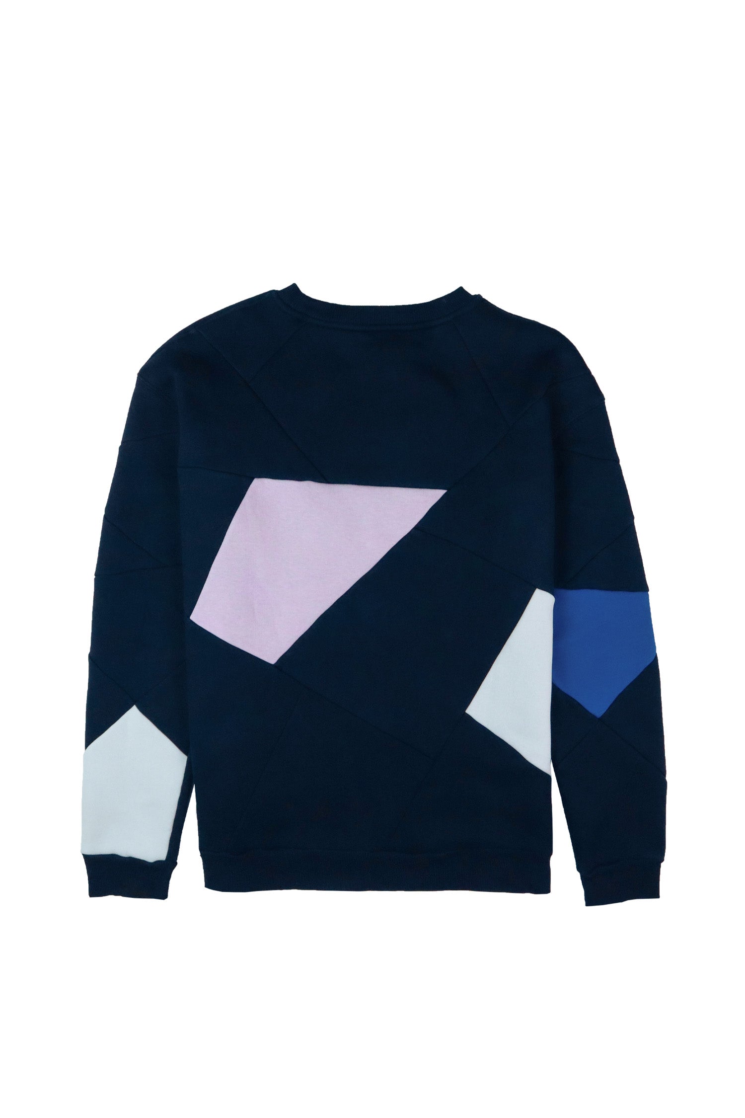 CREWNECK BLEU MARINE+ROSE/ROI/CIEL