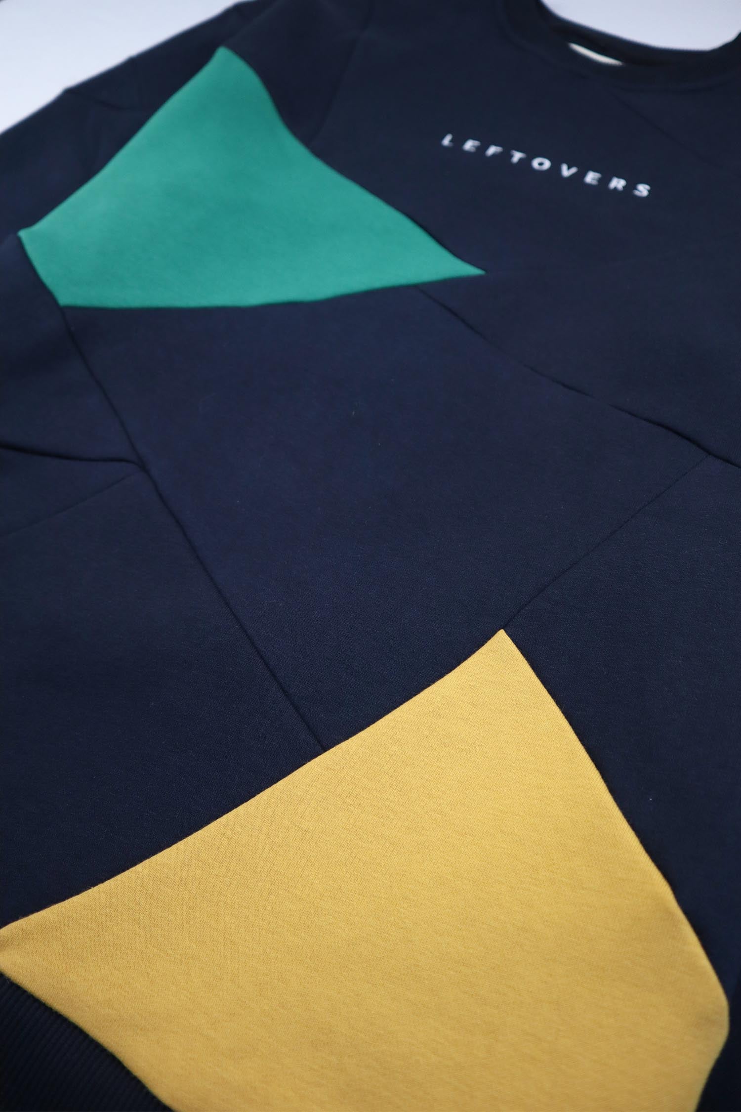 CREWNECK MARINE+ VERT/ JAUNE/ ROI