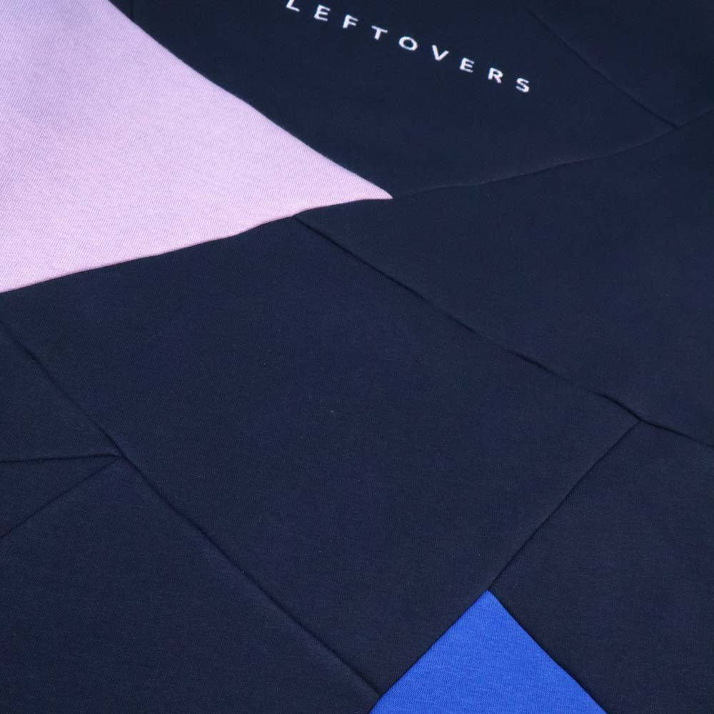 CREWNECK BLEU MARINE+ROSE/ROI/CIEL