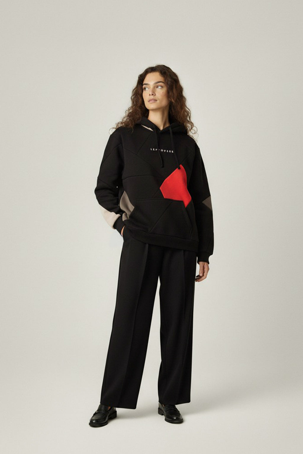 HOODIE NOIR+ ROUGE/ ANTHRACITE/ GRIS