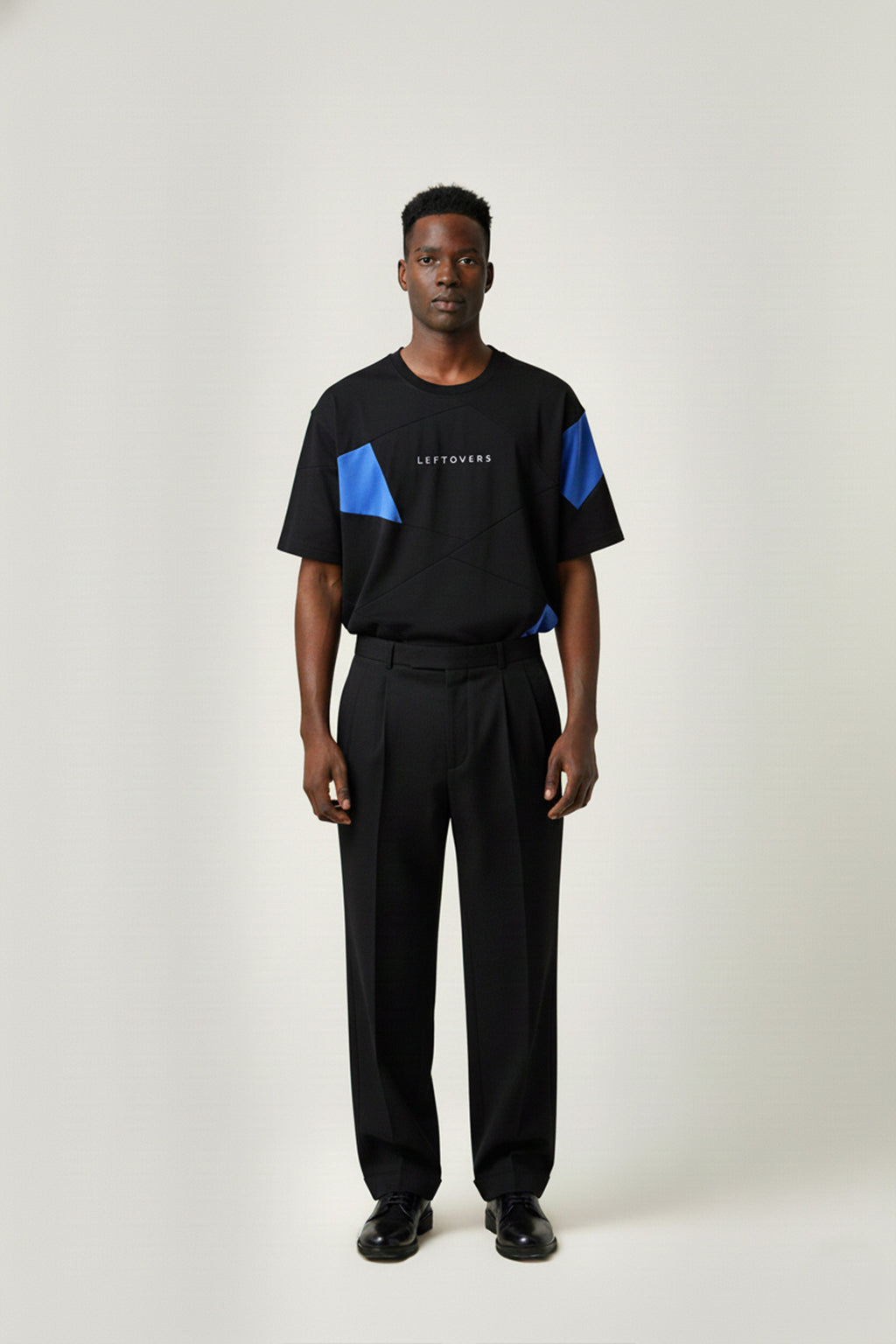 BLACK + BLUE/CORAL T-SHIRT