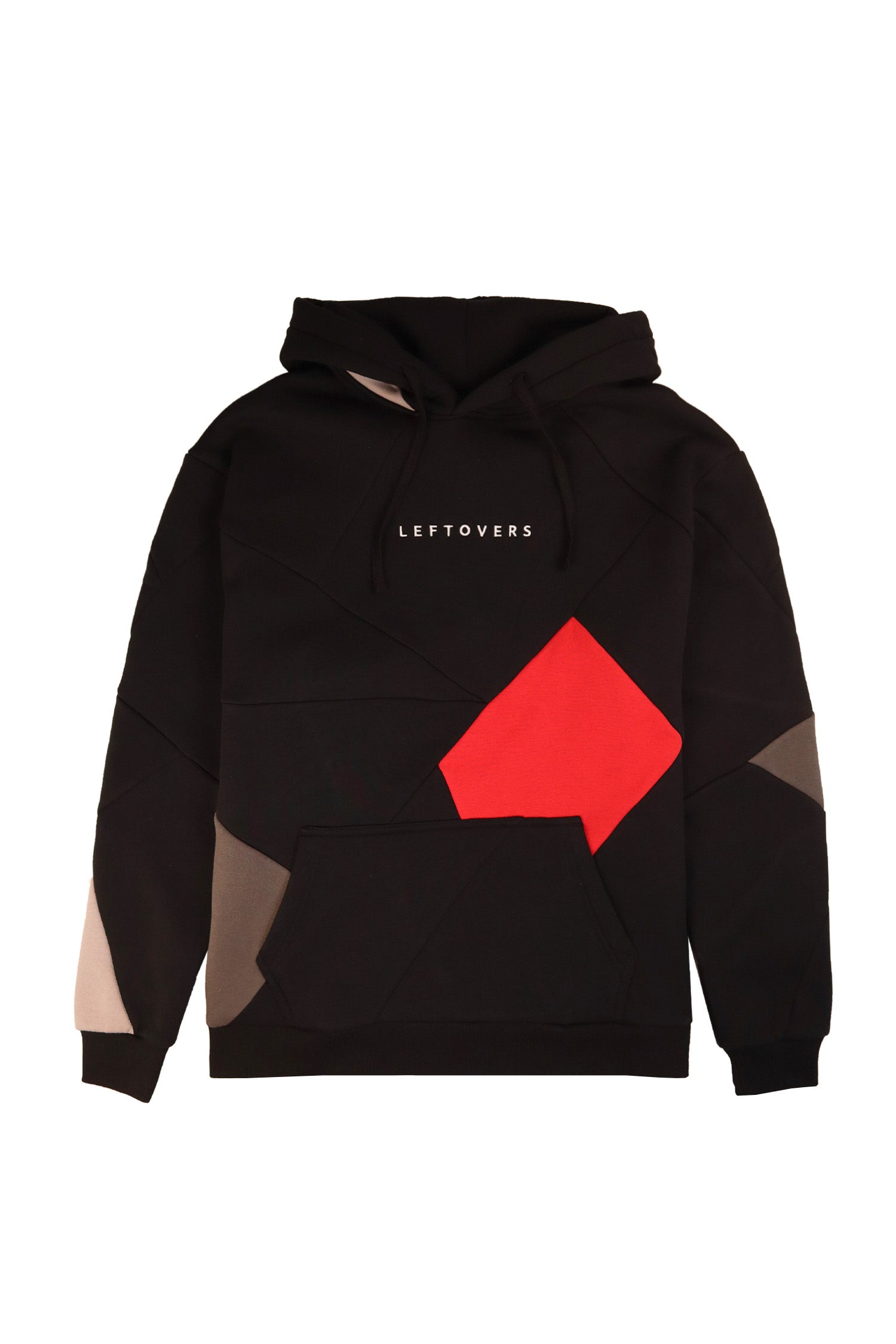 HOODIE NOIR+ ROUGE/ ANTHRACITE/ GRIS
