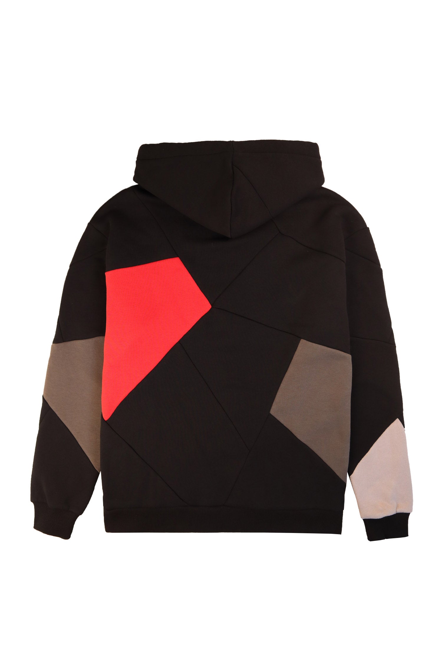 HOODIE NOIR+ ROUGE/ ANTHRACITE/ GRIS