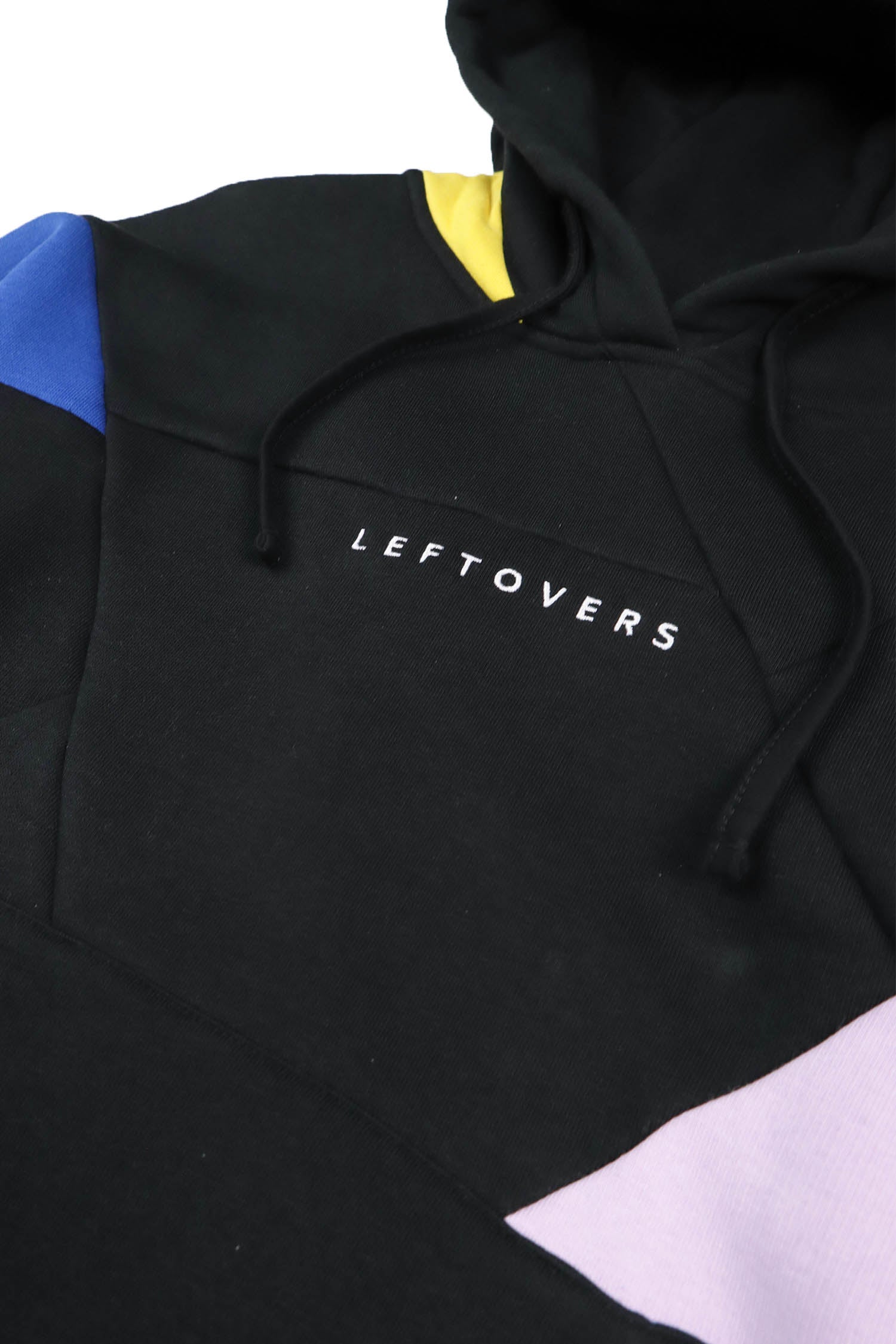 HOODIE CROP NOIR+ROSE/ROI/JAUNE