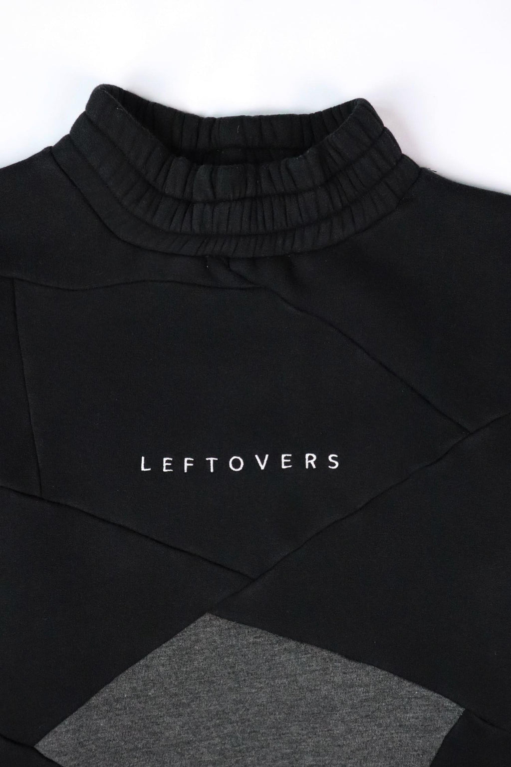 CREWNECK COL HAUT NOIR+BORDEAUX/GRIS CLAIR/ANTHRACITE