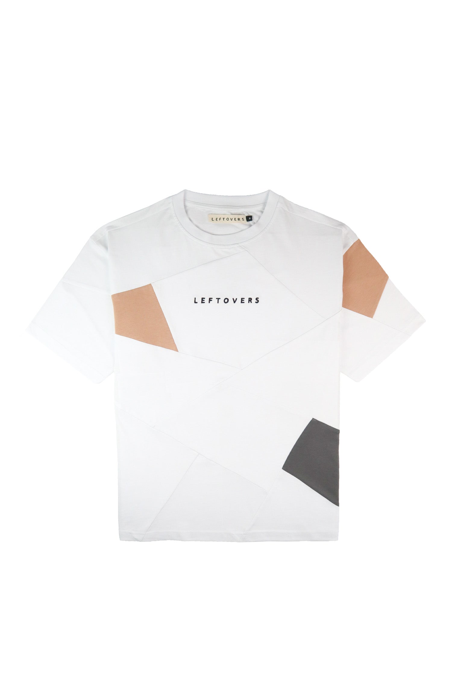 T-SHIRT BLANC+ ANTHRACITE/ BEIGE