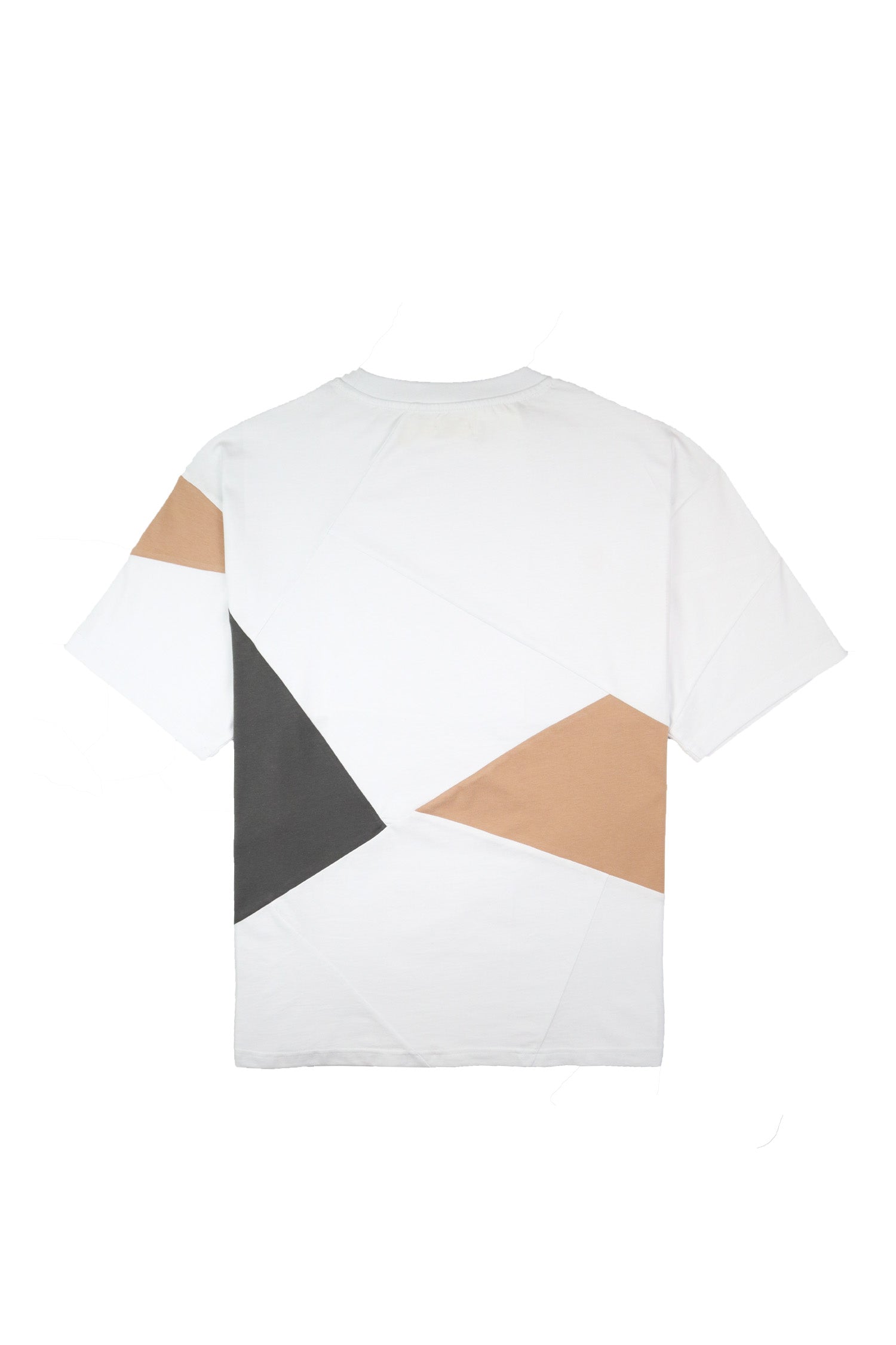 T-SHIRT BLANC+ ANTHRACITE/ BEIGE