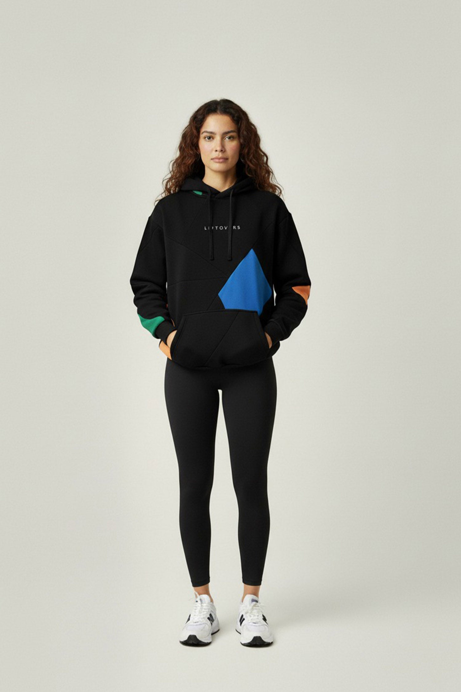 HOODIE NOIR+ ROI/ ORANGE/ VERT