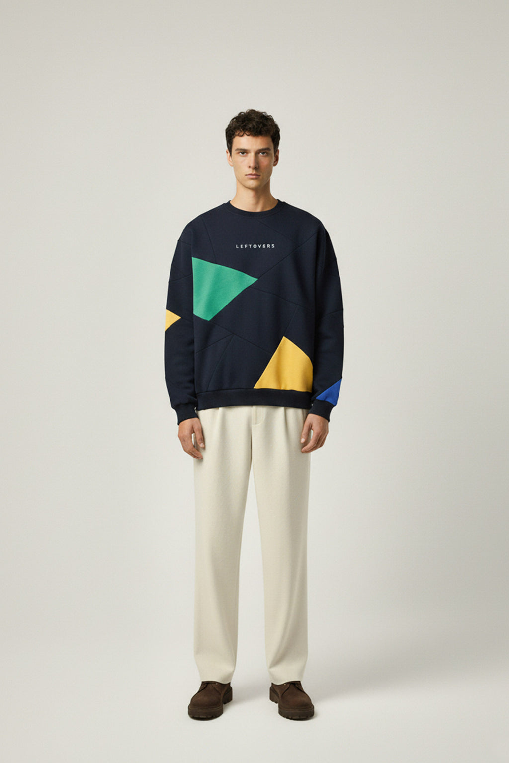 CREWNECK MARINE+ VERT/ JAUNE/ ROI