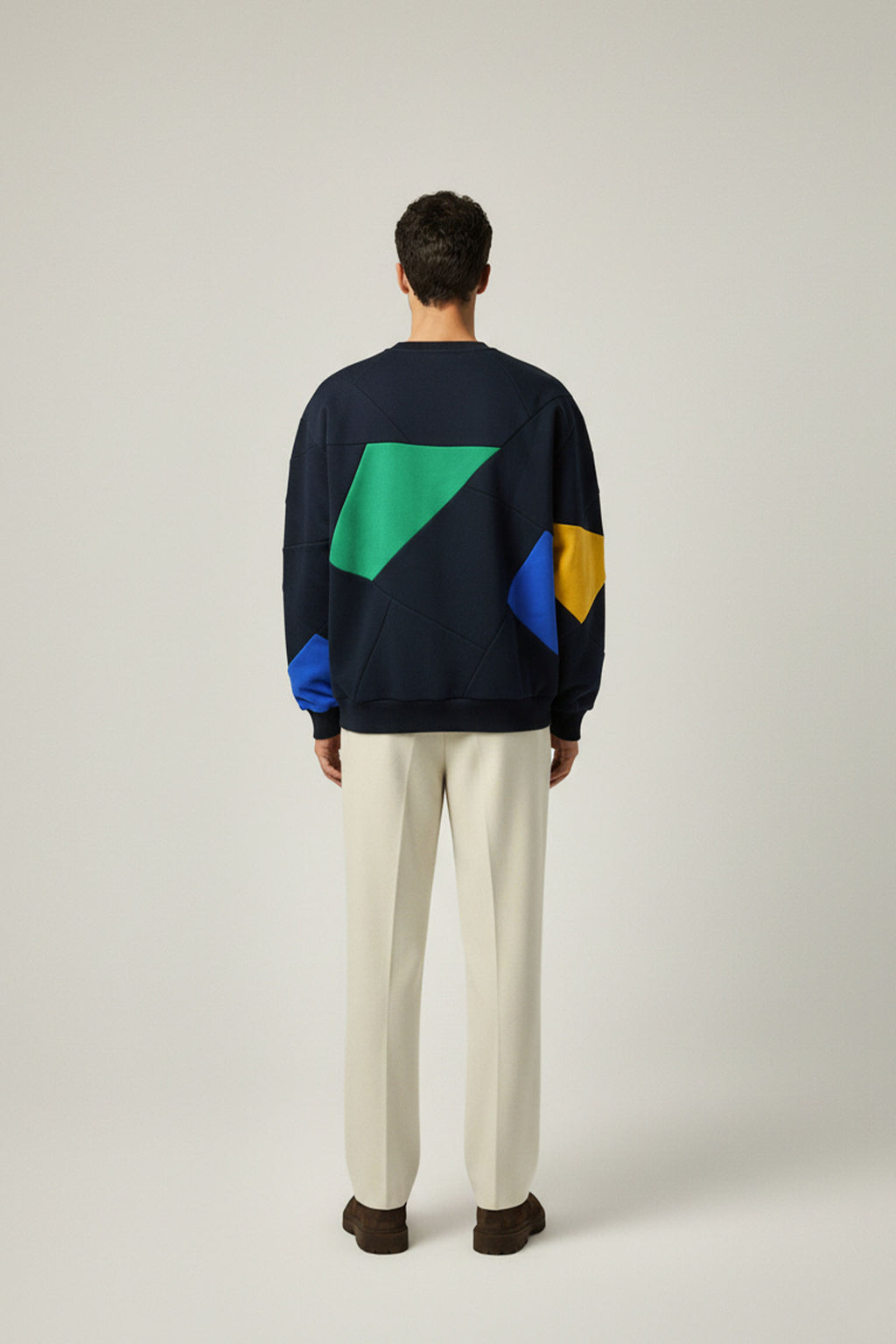 CREWNECK MARINE+ VERT/ JAUNE/ ROI