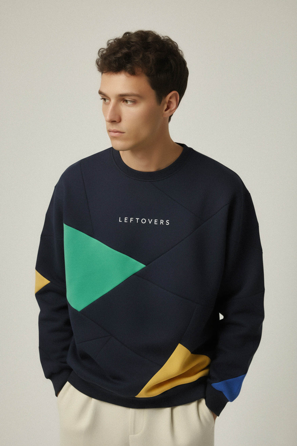 CREWNECK MARINE+ VERT/ JAUNE/ ROI
