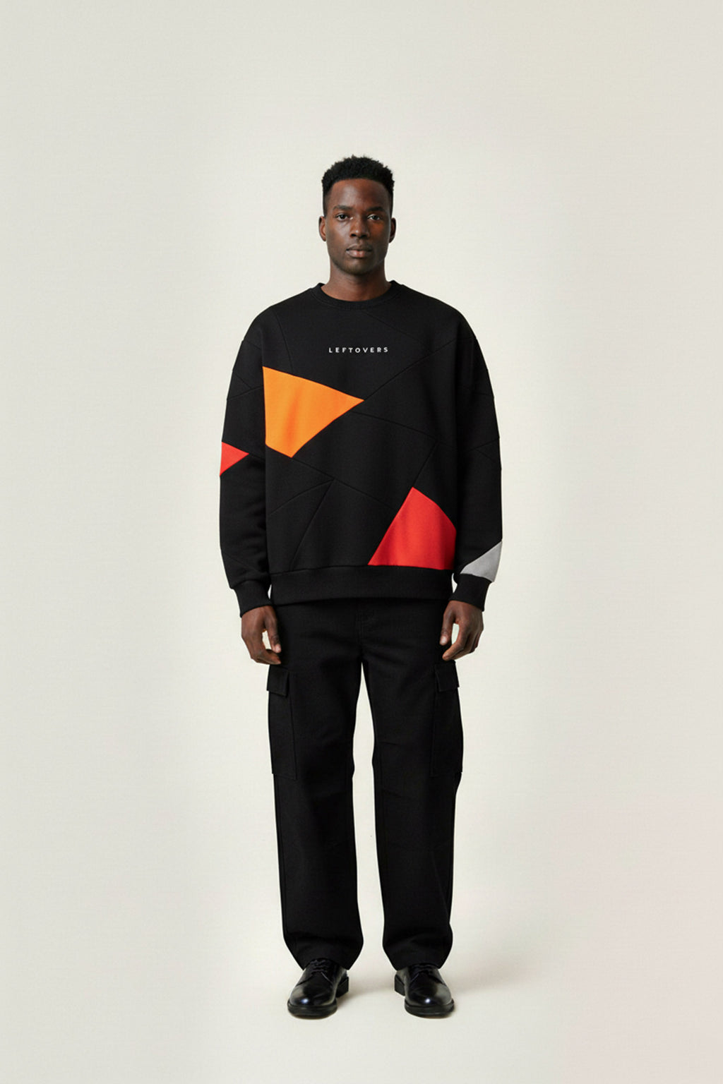 CREWNECK NOIR+ ORANGE/ ROUGE/ GRIS