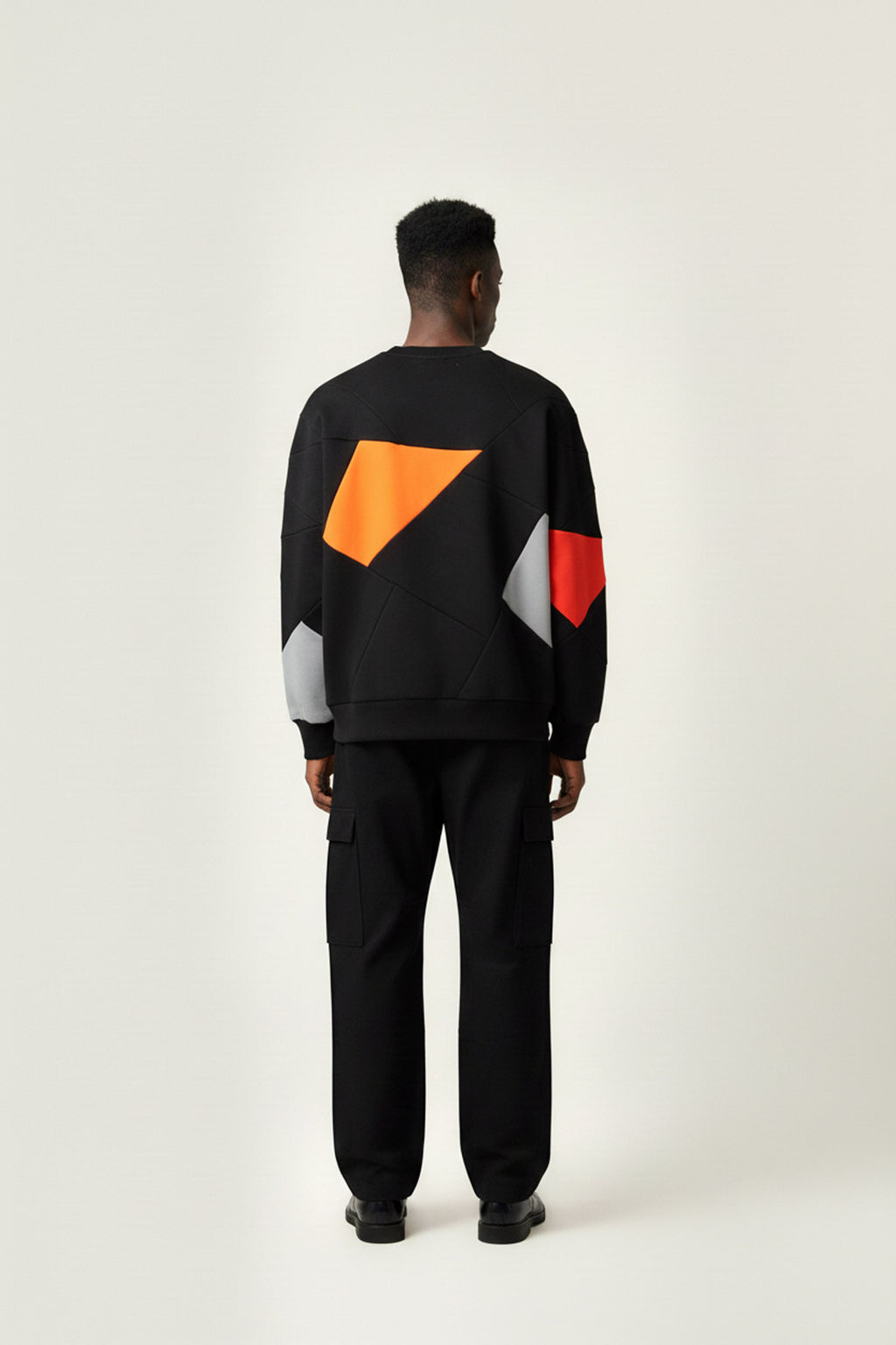 CREWNECK NOIR+ ORANGE/ ROUGE/ GRIS